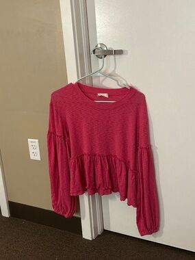 Women’s Pink, Flowy Altard State Top- Size L